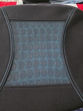 Black and Teal Mesh Lumbar Support Cushion - Home Other